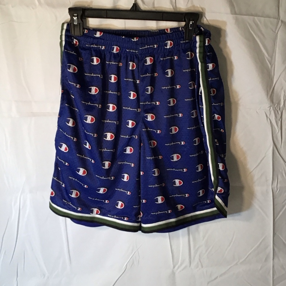 Champion Blue Patterned Men's Athletic Shorts